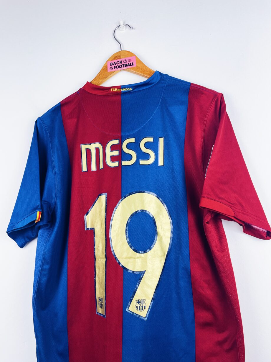 maillot vintage domicile de Barcelone 2006/2007 floqué Messi #19