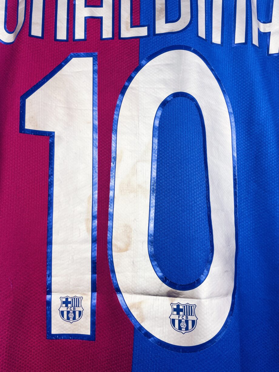 maillot vintage domicile Barcelone 2006/2007 floqué Ronaldinho #10