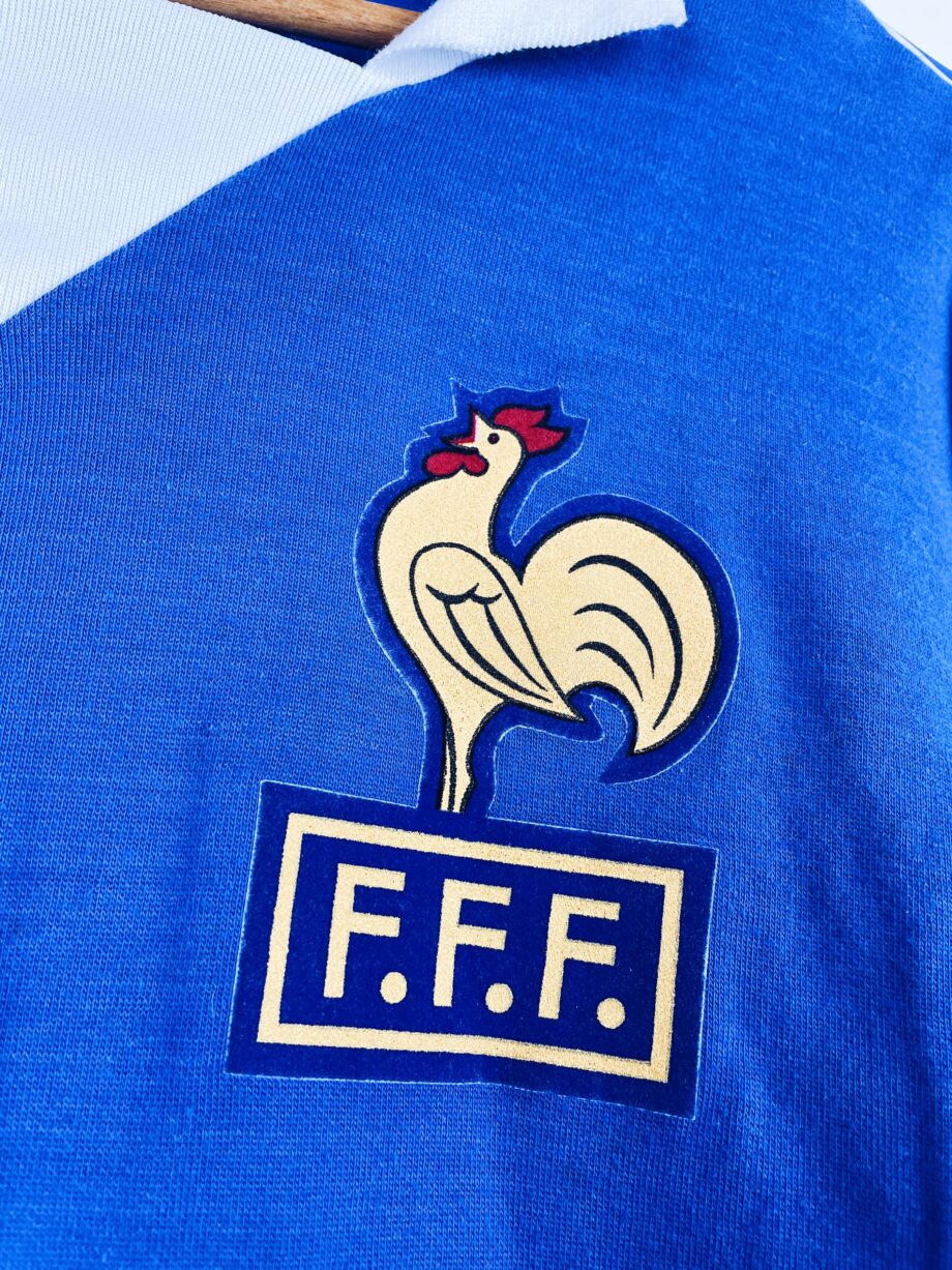 maillot vintage de l'équipe de France 1987 manches longues porté (match worn) par le numéro 13 des Espoirs