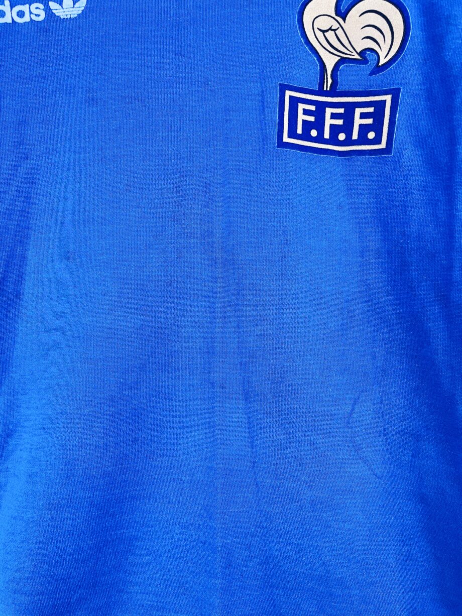 maillot vintage de l'équipe de France 1987 manches longues porté (match worn) par le numéro 13 des Espoirs