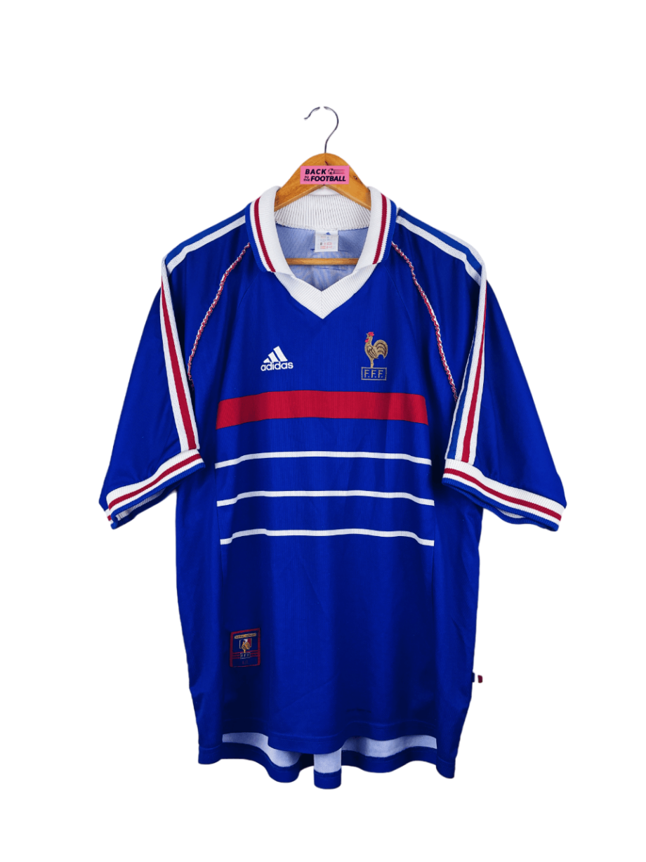 maillot vintage domicile de l'équipe de France 1998