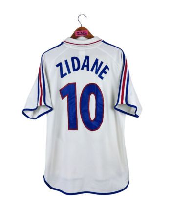 maillot vintage extérieur équipe de France 2000 floqué Zidane #10