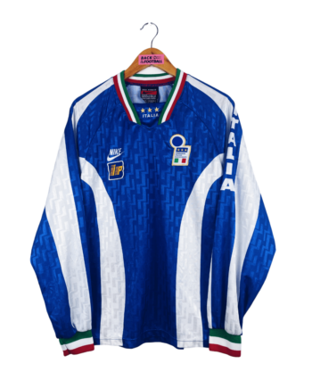 maillot vintage entrainement Italie 1996/1997 manches longues player issue (stock pro)