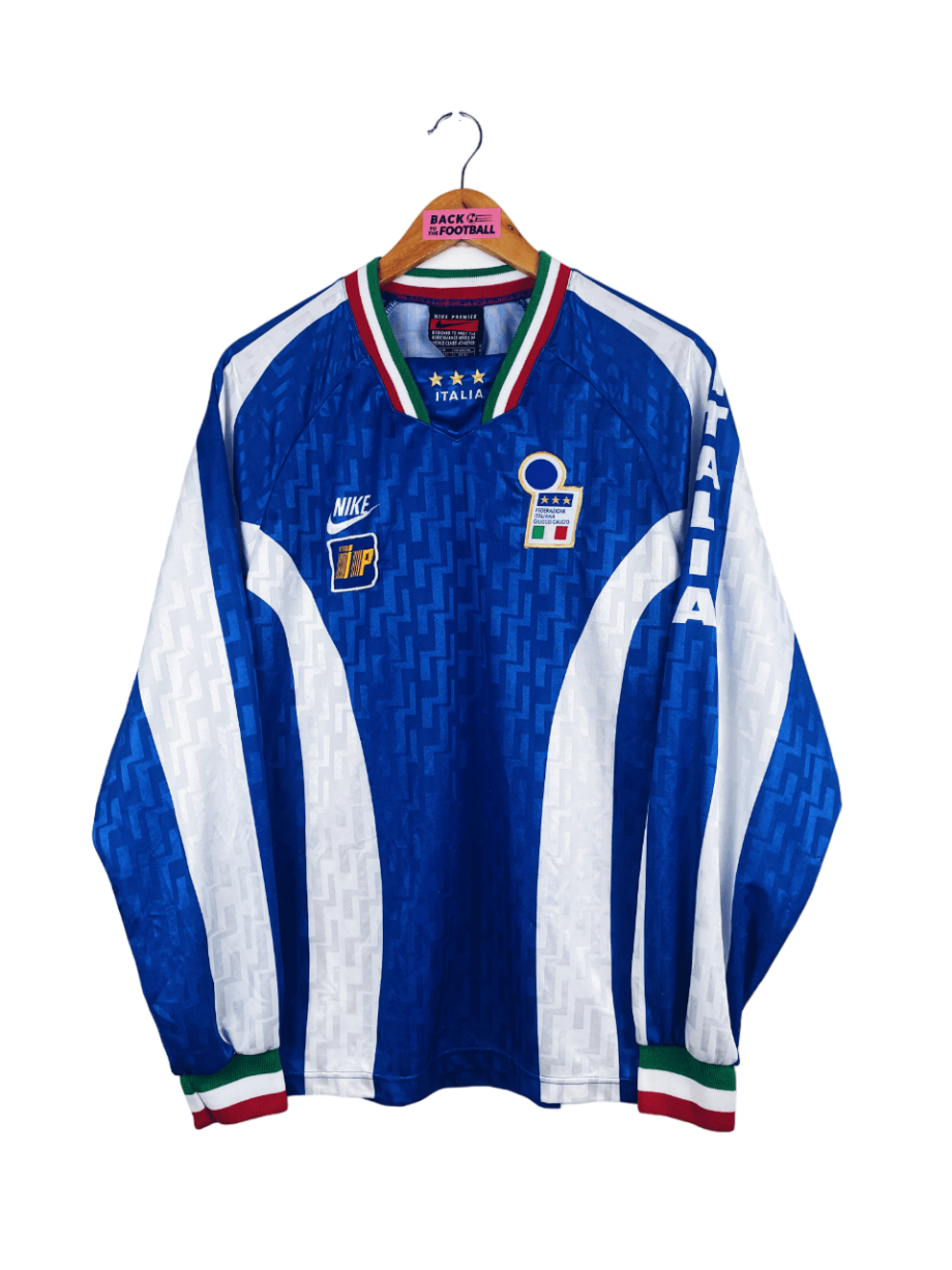 maillot vintage entrainement Italie 1996/1997 manches longues player issue (stock pro)