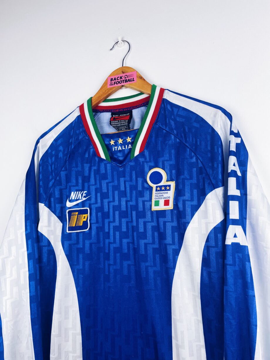 maillot vintage entrainement Italie 1996/1997 manches longues player issue (stock pro)