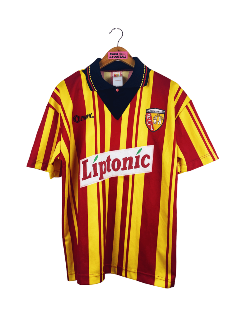 T-shirt Vintage RC Lens – Taille M, Sang Et Or, Collector (bon état)