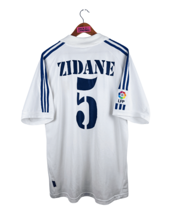 maillot vintage domicile Real Madrid 2001/2002 floqué Zidane #5