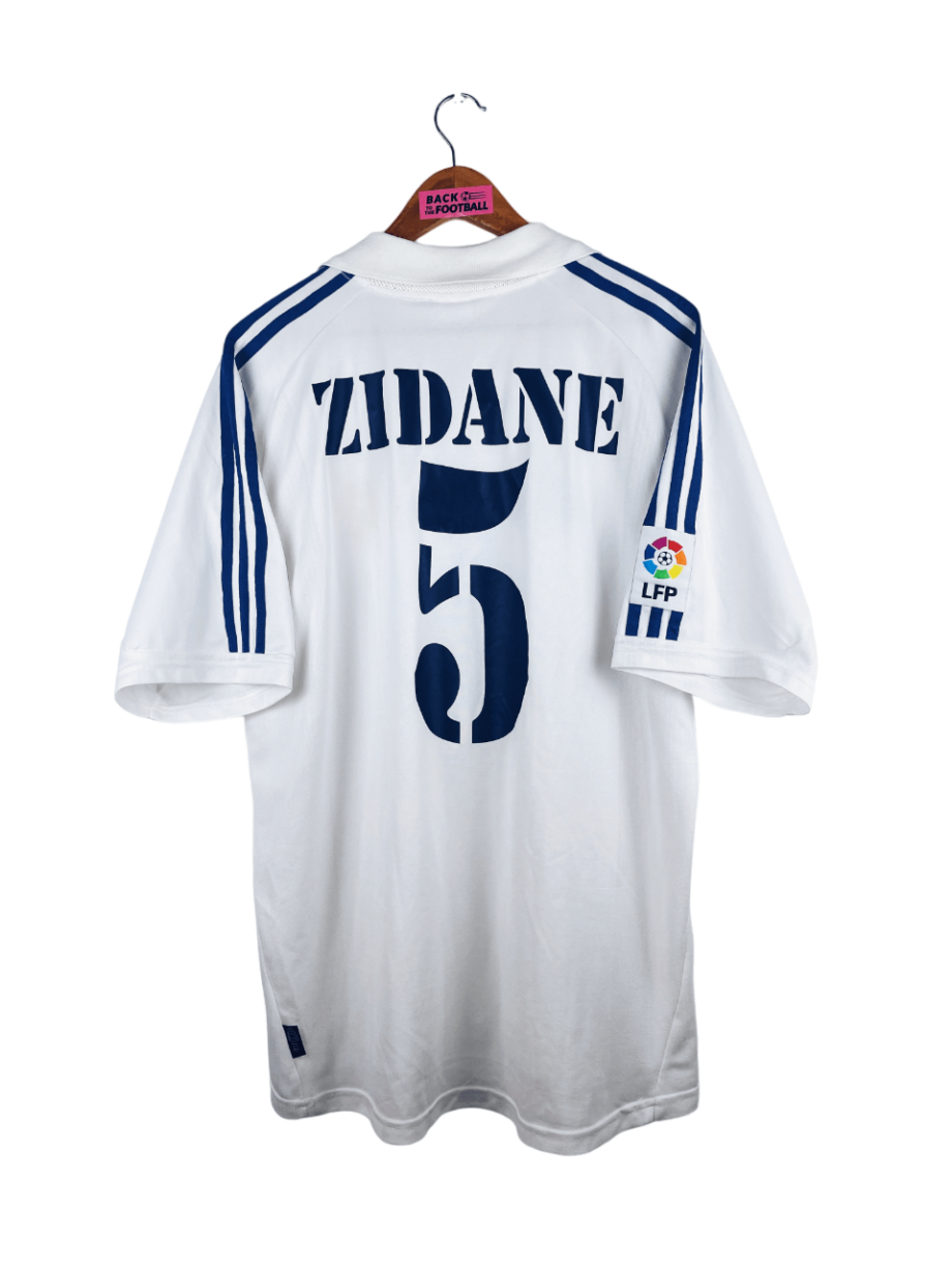 maillot vintage domicile Real Madrid 2001/2002 floqué Zidane #5