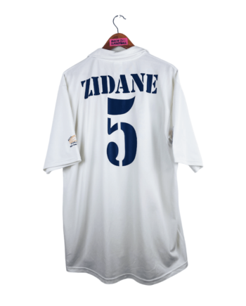 maillot vintage domicile Real Madrid 2002/2003 centenaire floqué Zidane #5