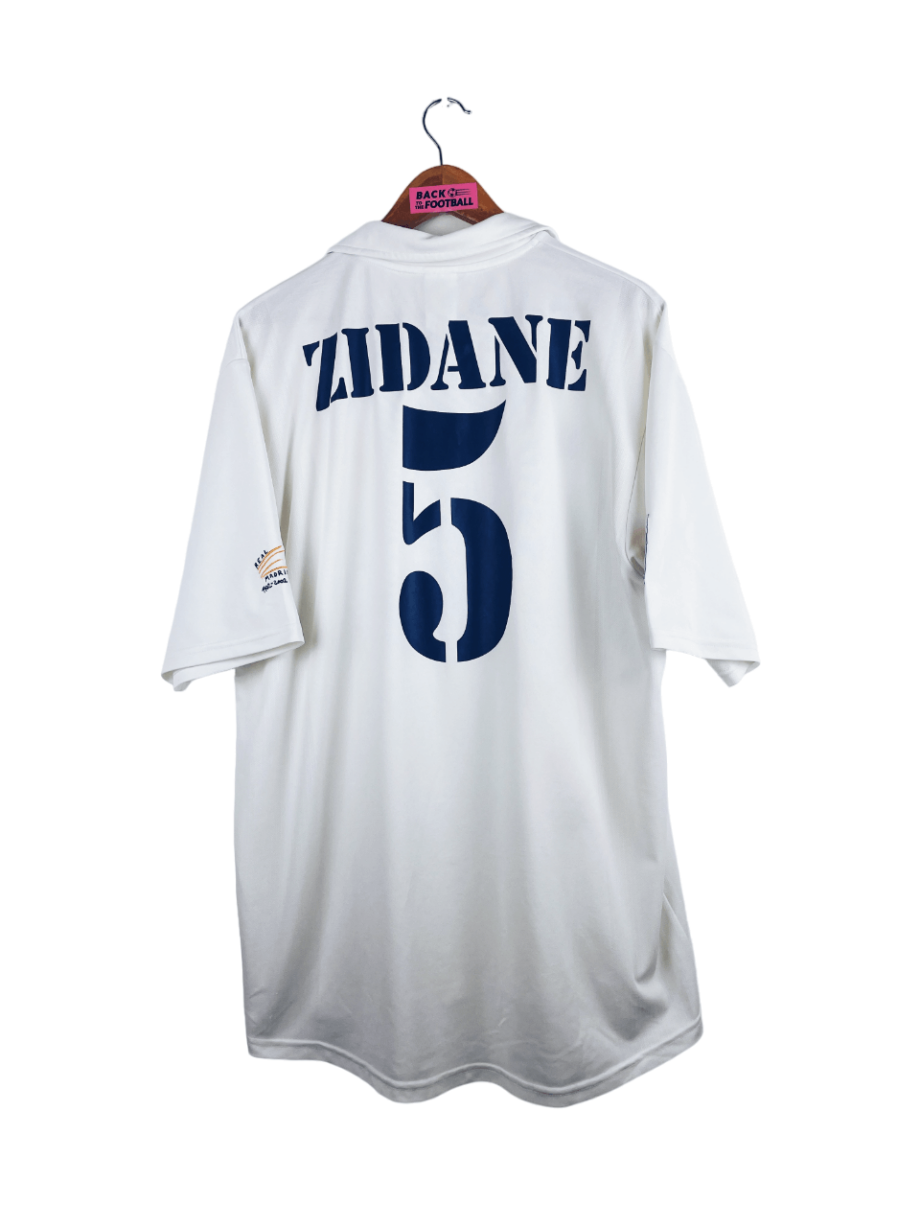 maillot vintage domicile Real Madrid 2002/2003 centenaire floqué Zidane #5