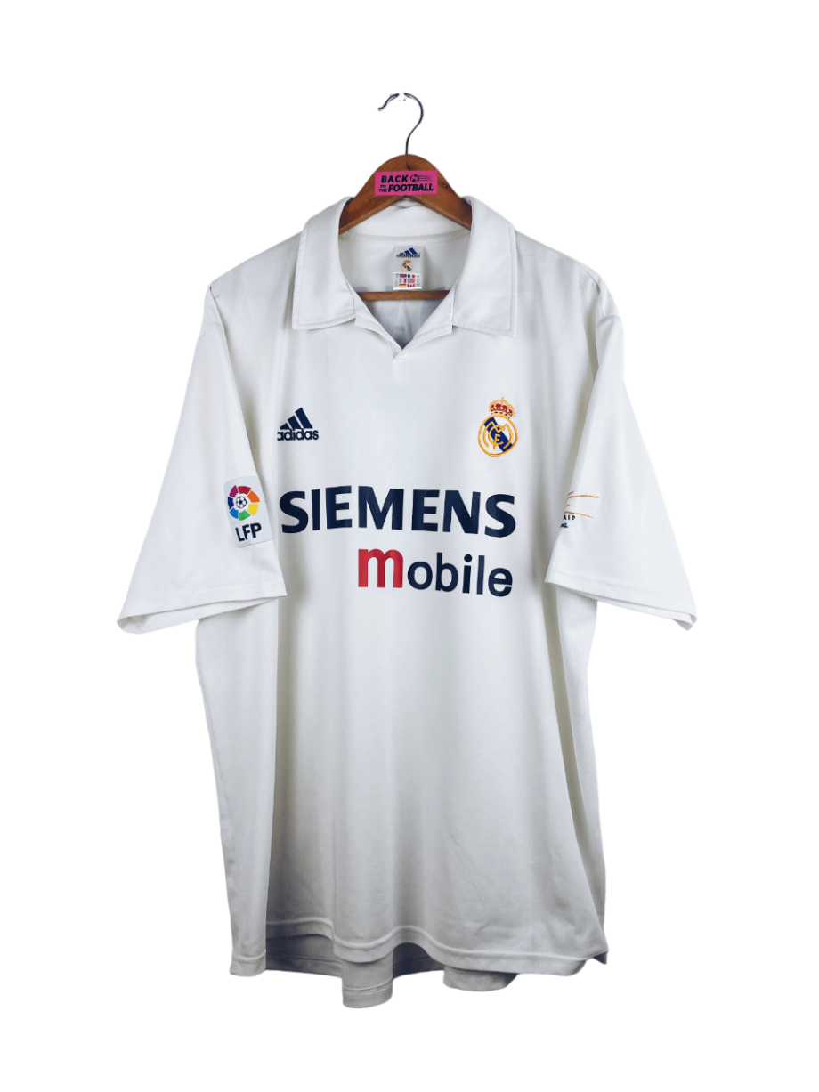 maillot vintage domicile Real Madrid 2002/2003 centenaire floqué Zidane #5