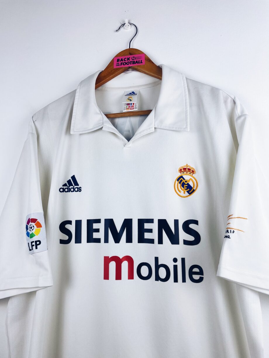 maillot vintage domicile Real Madrid 2002/2003 centenaire floqué Zidane #5