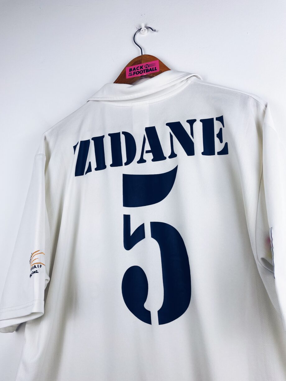 maillot vintage domicile Real Madrid 2002/2003 centenaire floqué Zidane #5