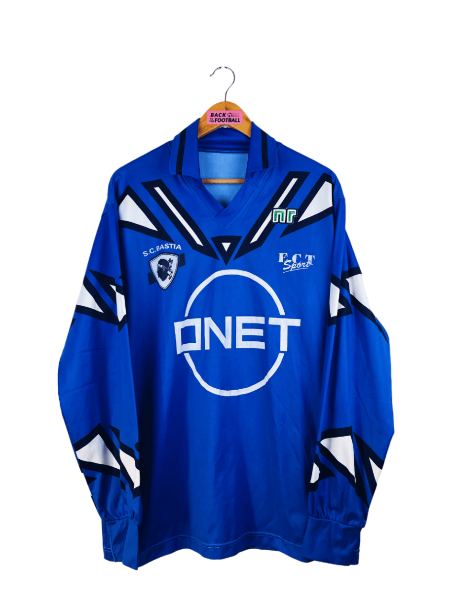 maillot vintage domicile SC Bastia 1993/1994 manches longues