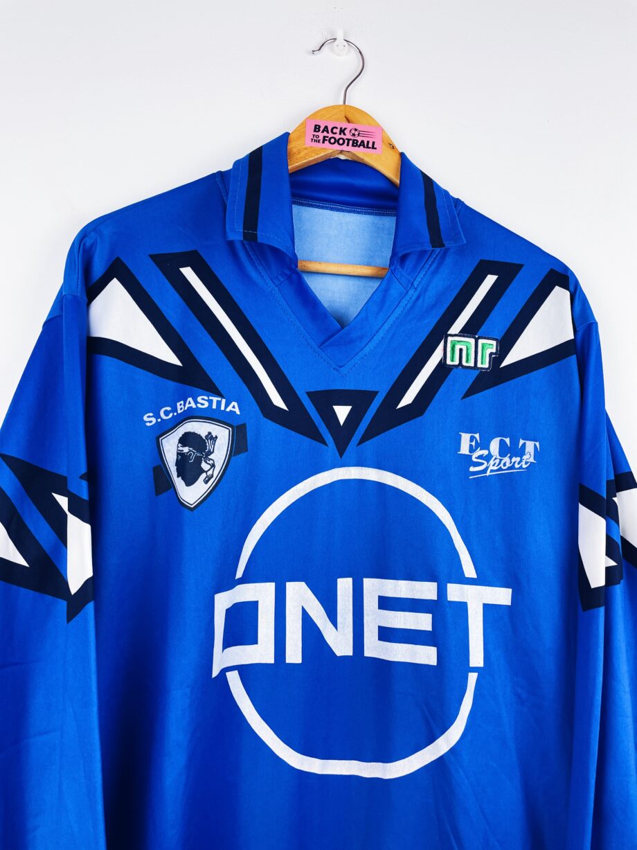 maillot vintage domicile SC Bastia 1993/1994 manches longues