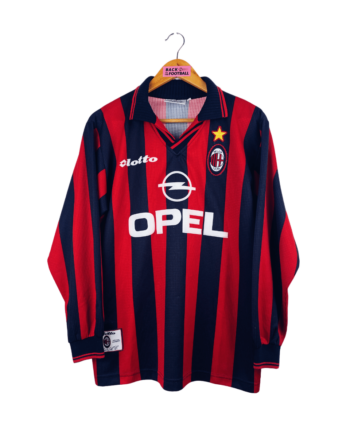 maillot vintage domicile AC Milan 1997/1998 manches longues