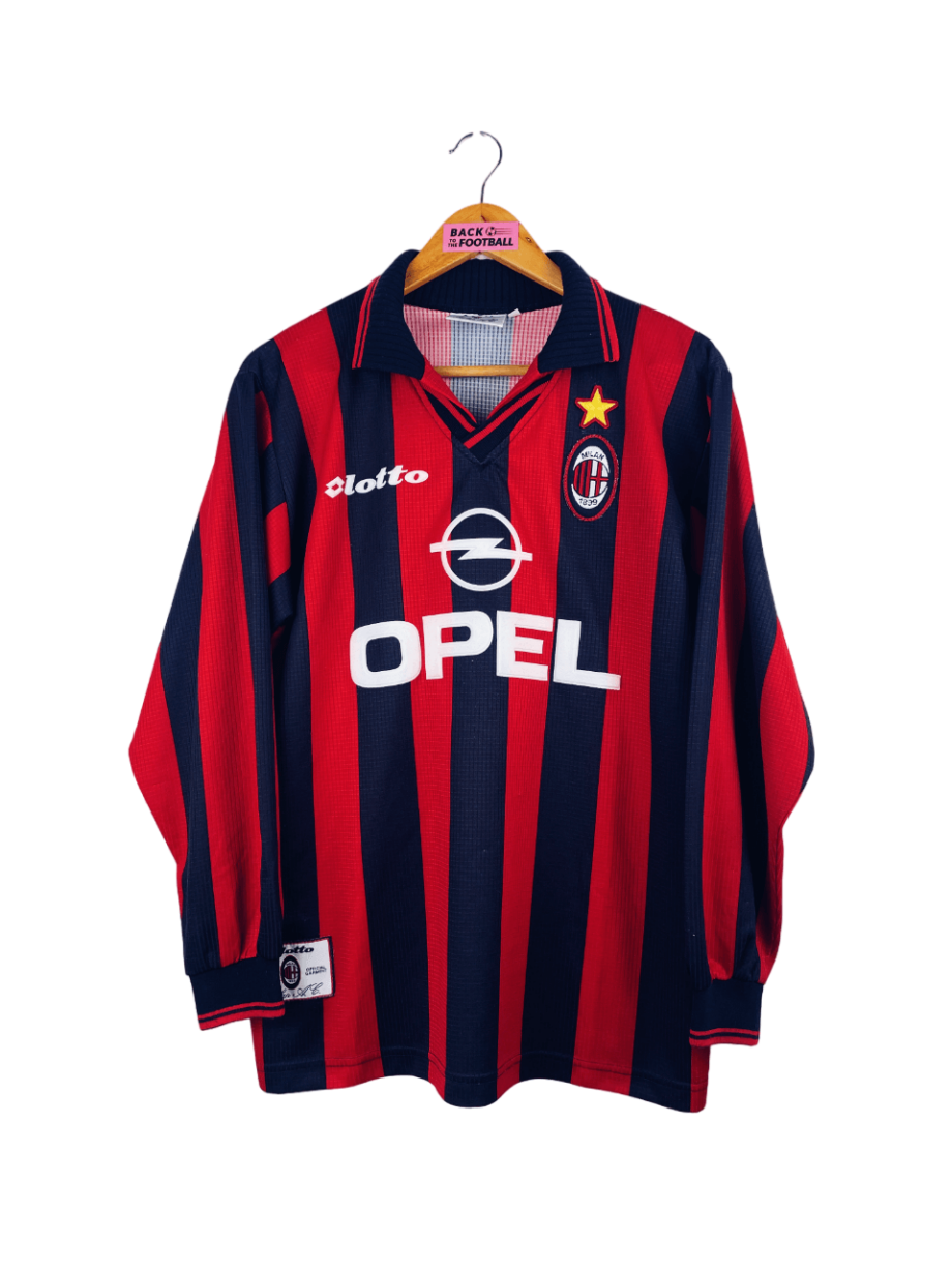 maillot vintage domicile AC Milan 1997/1998 manches longues