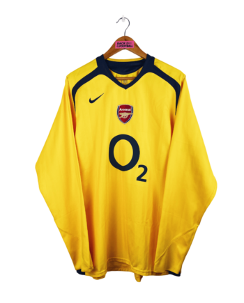 maillot vintage extérieur Arsenal 2005/2006 manches longues