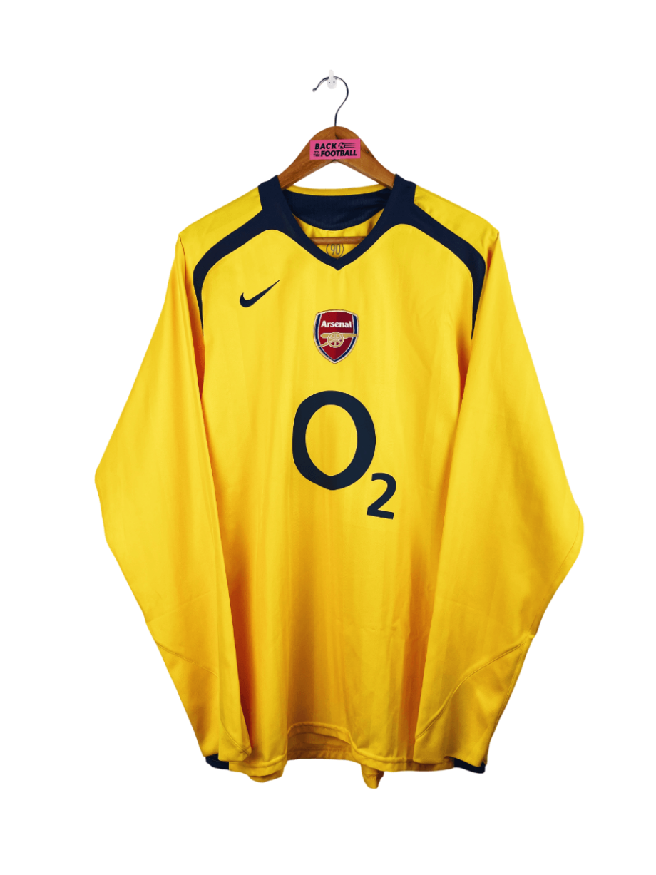 maillot vintage extérieur Arsenal 2005/2006 manches longues