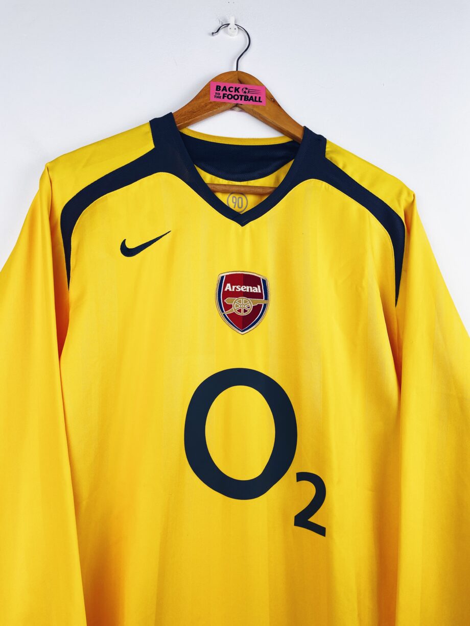 maillot vintage extérieur Arsenal 2005/2006 manches longues