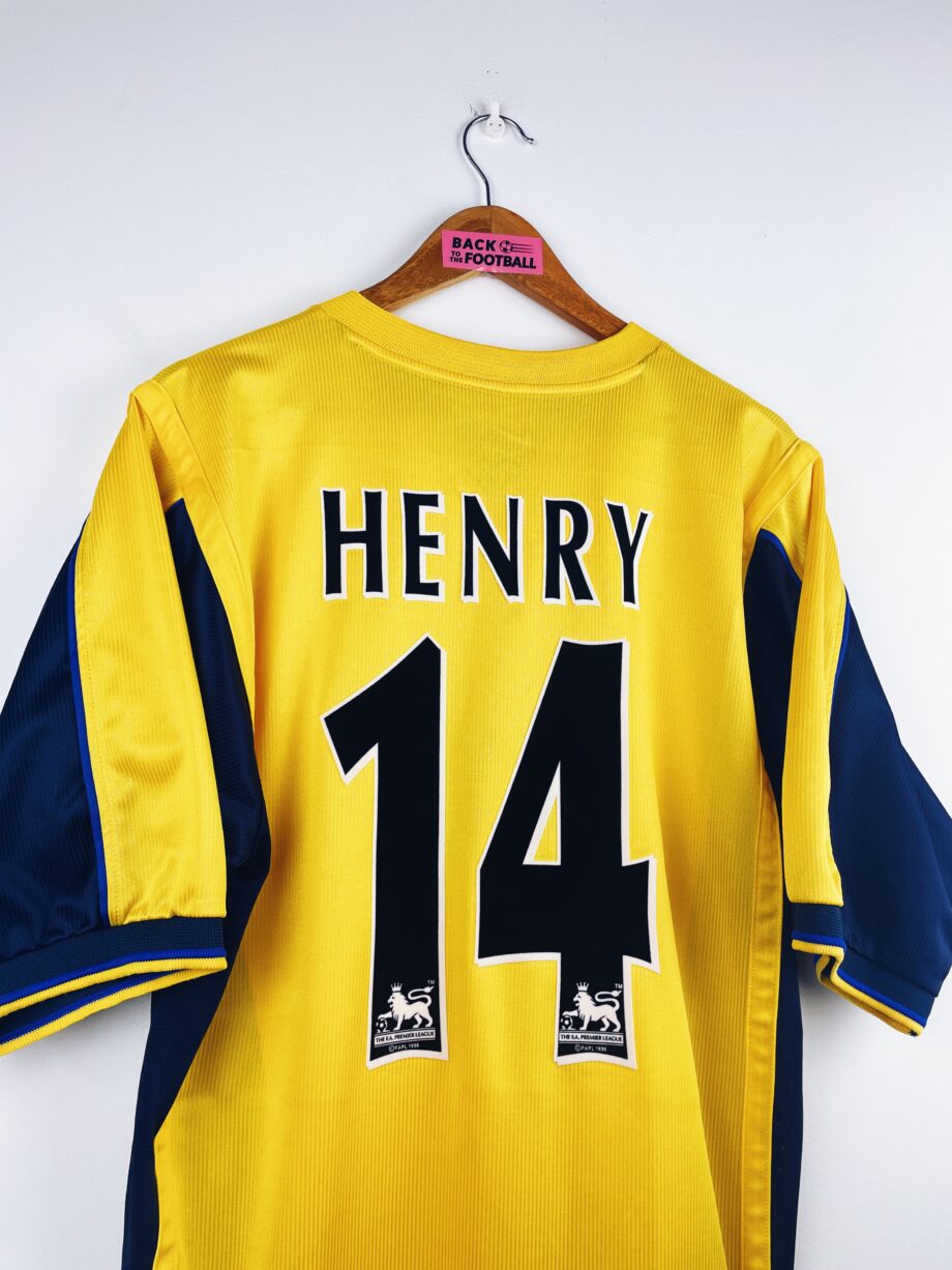 maillot vintage extérieur Arsenal 1999/2000 floqué Henry #14