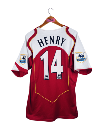 maillot vintage domicile Arsenal 2004/2005 floqué Henry #14