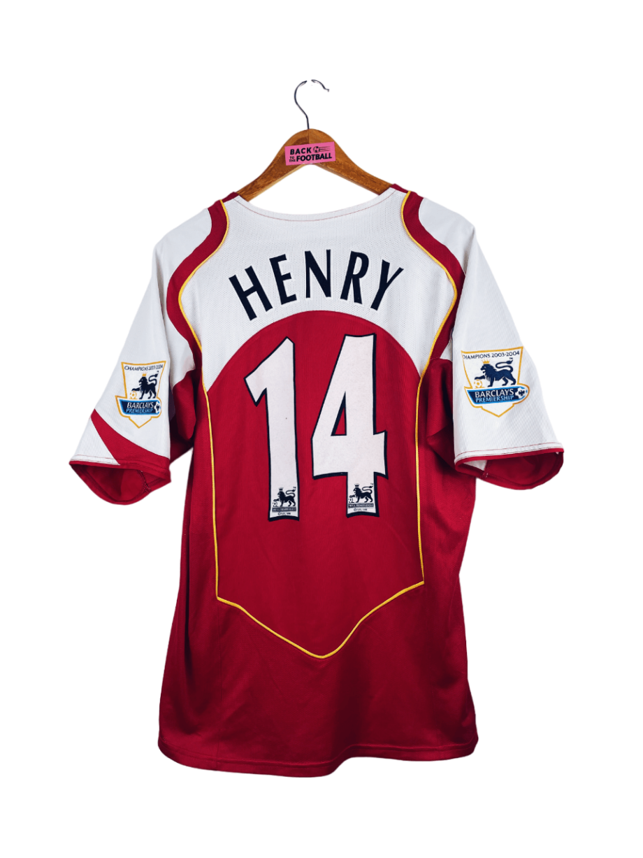 maillot vintage domicile Arsenal 2004/2005 floqué Henry #14