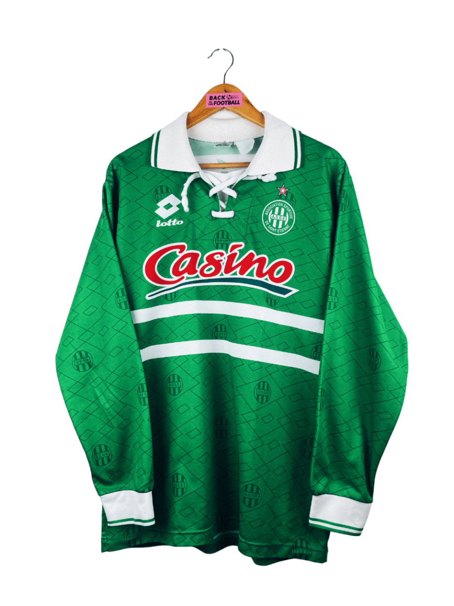 maillot vintage domicile AS Saint-Etienne 1995/1997 manches longues