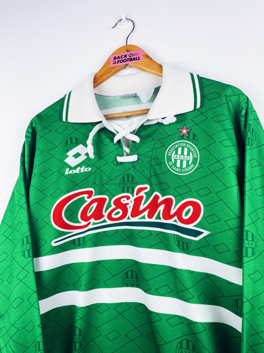 maillot vintage domicile AS Saint-Etienne 1995/1997 manches longues