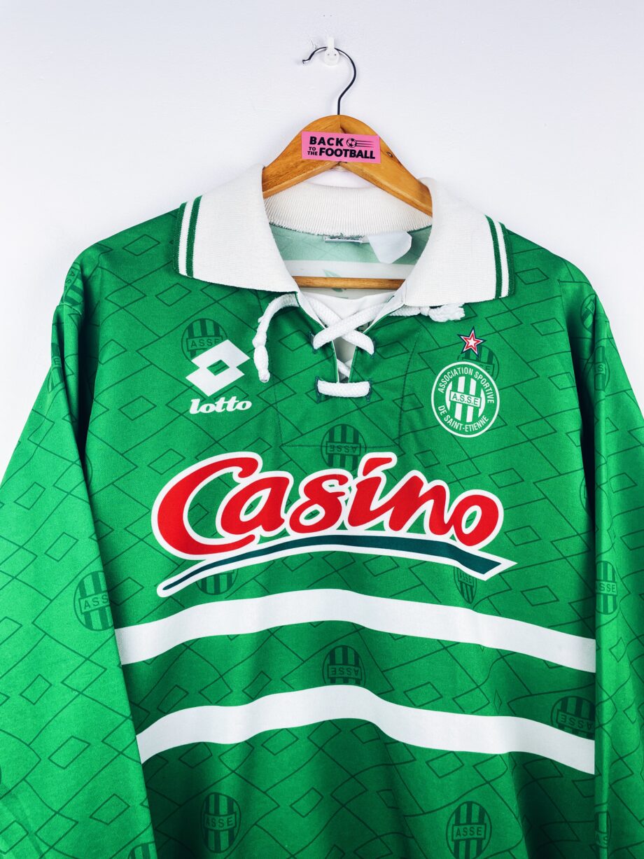 maillot vintage domicile AS Saint-Etienne 1995/1997 manches longues