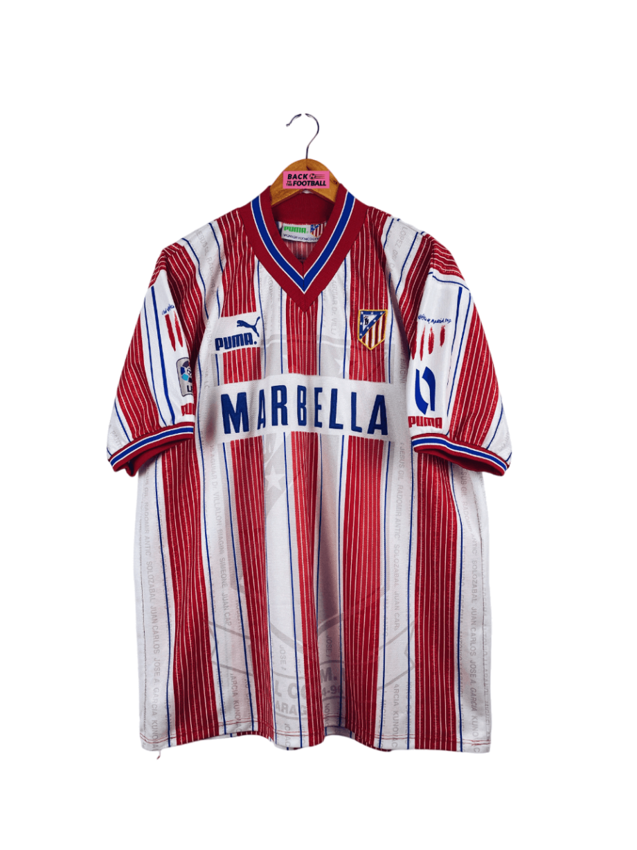 maillot vintage Atlético Madrid 1996 spécial finale Copa del Rey