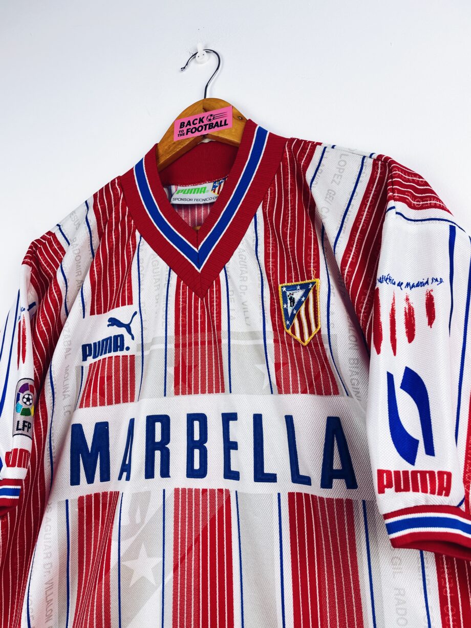 maillot vintage Atlético Madrid 1996 spécial finale Copa del Rey