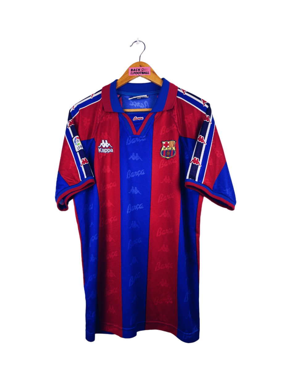 maillot vintage domicile Barcelone 1996/1997 ronaldo #9 player issue (stock pro)