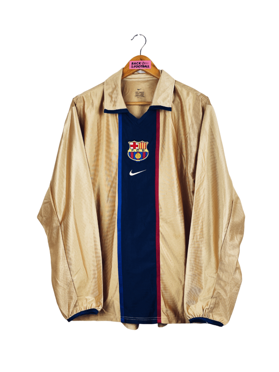 maillot vintage extérieur FC Barcelone 2001/2002 manches longues préparé (match issue)