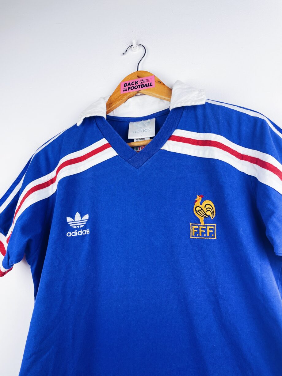 maillot vintage domicile équipe de France 1986