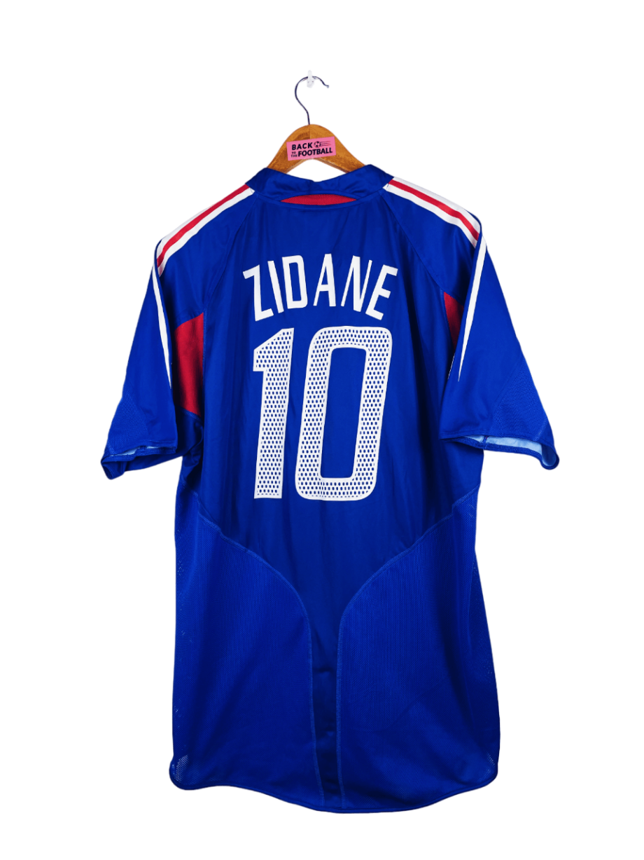 maillot vintage domicile de l'équipe de France 2004 floqué Zidane #10