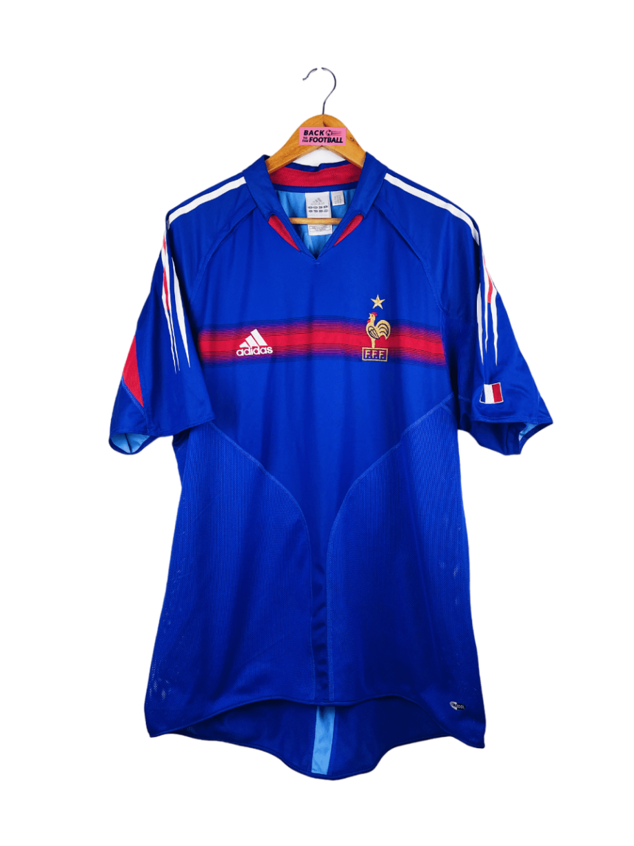 maillot vintage domicile de l'équipe de France 2004 floqué Zidane #10