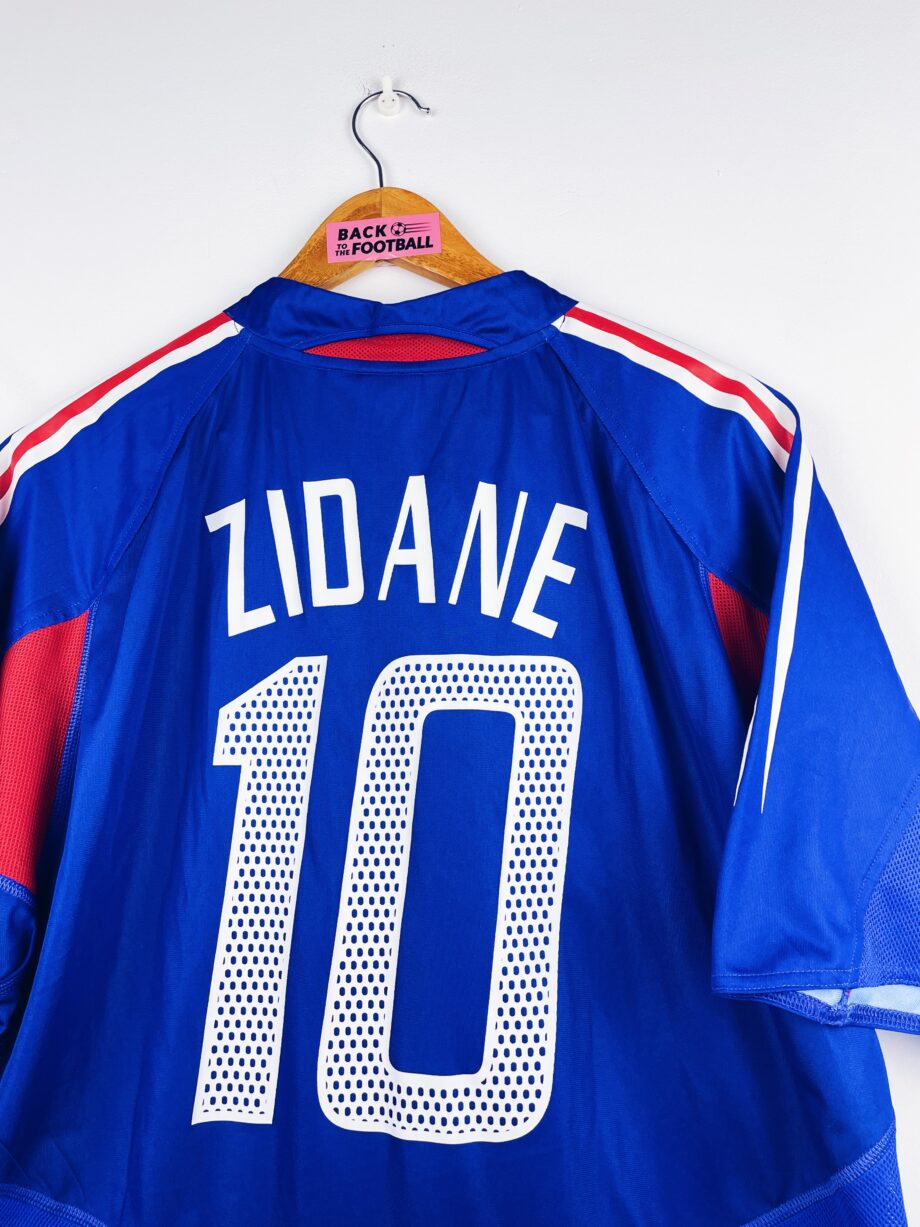 maillot vintage domicile de l'équipe de France 2004 floqué Zidane #10