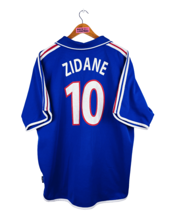 maillot vintage domicile Equipe de France 2000 floqué Zidane #10