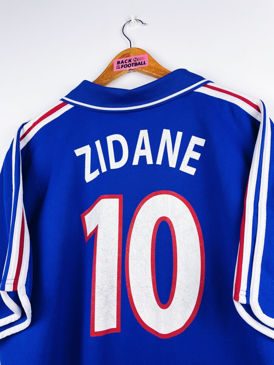 maillot vintage domicile Equipe de France 2000 floqué Zidane #10