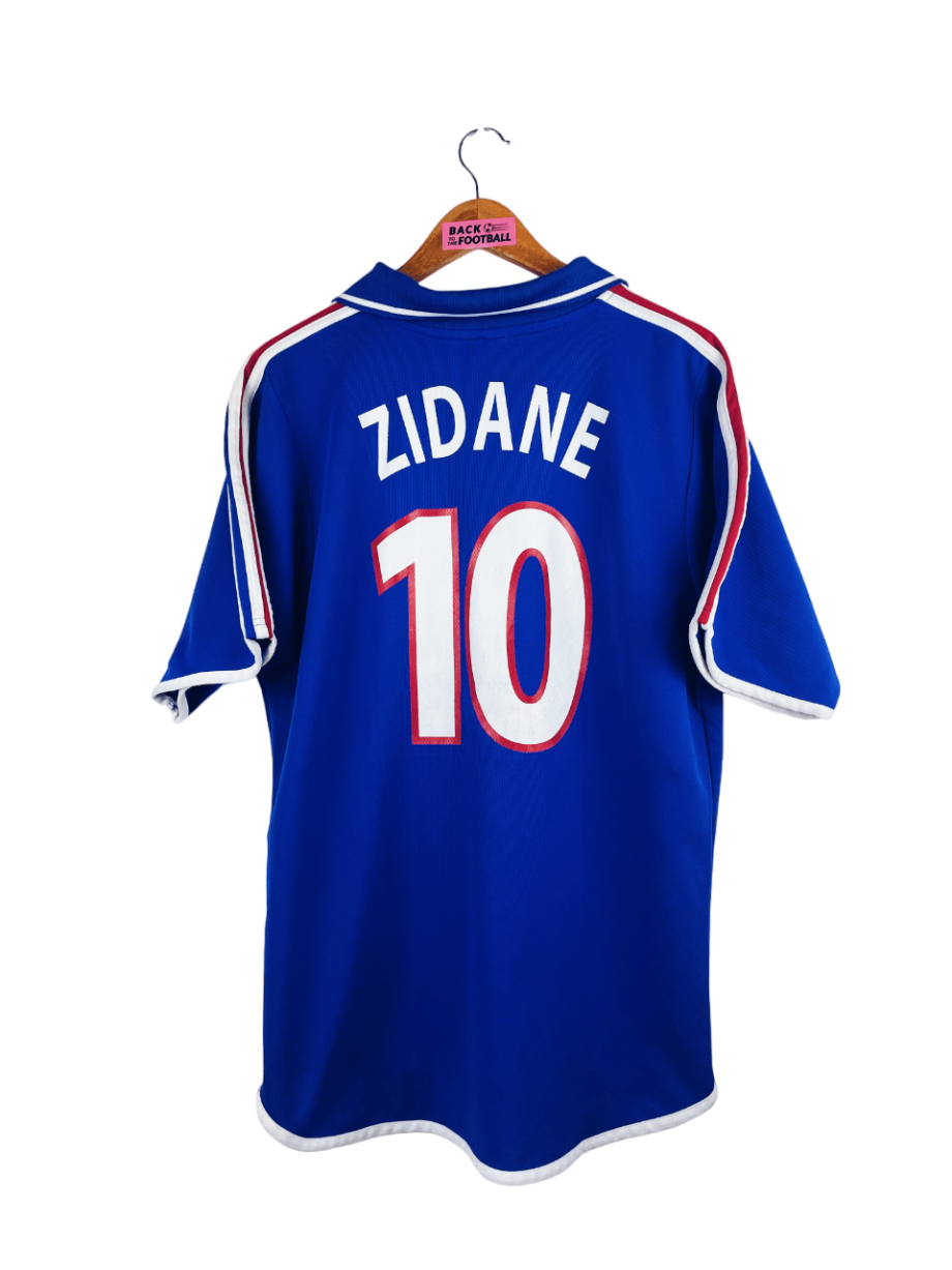 maillot vintage domicile équipe de France 2000 floqué Zidane #10