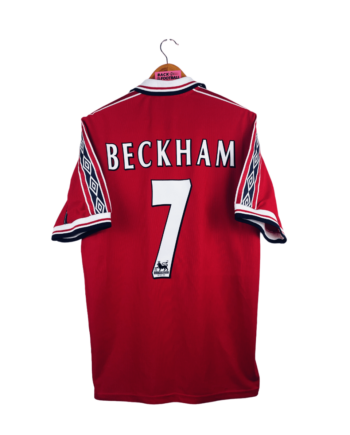 maillot vintage domicile Manchester United 1998/2000 floqué Beckham #7