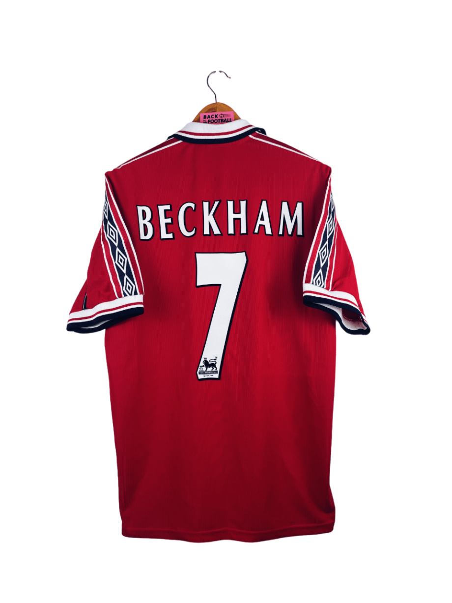 maillot vintage domicile Manchester United 1998/2000 floqué Beckham #7