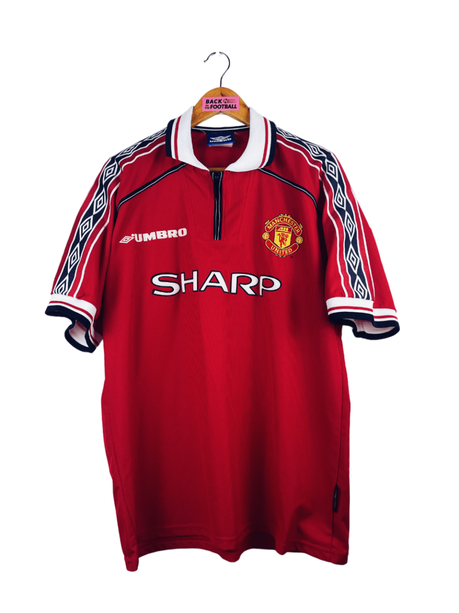 maillot vintage domicile Manchester United 1998/2000 floqué Beckham #7