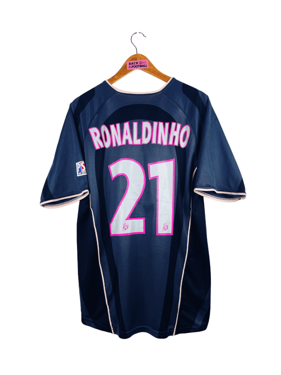 maillot vintage third PSG 2001/2002 floqué Ronaldinho #21