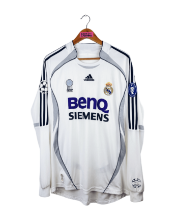 maillot vintage domicile Real Madrid 2006/2007 manches longues