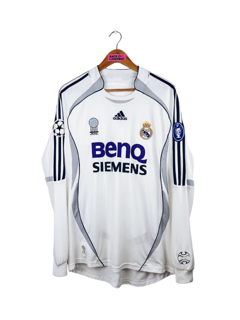 maillot vintage domicile Real Madrid 2006/2007 manches longues