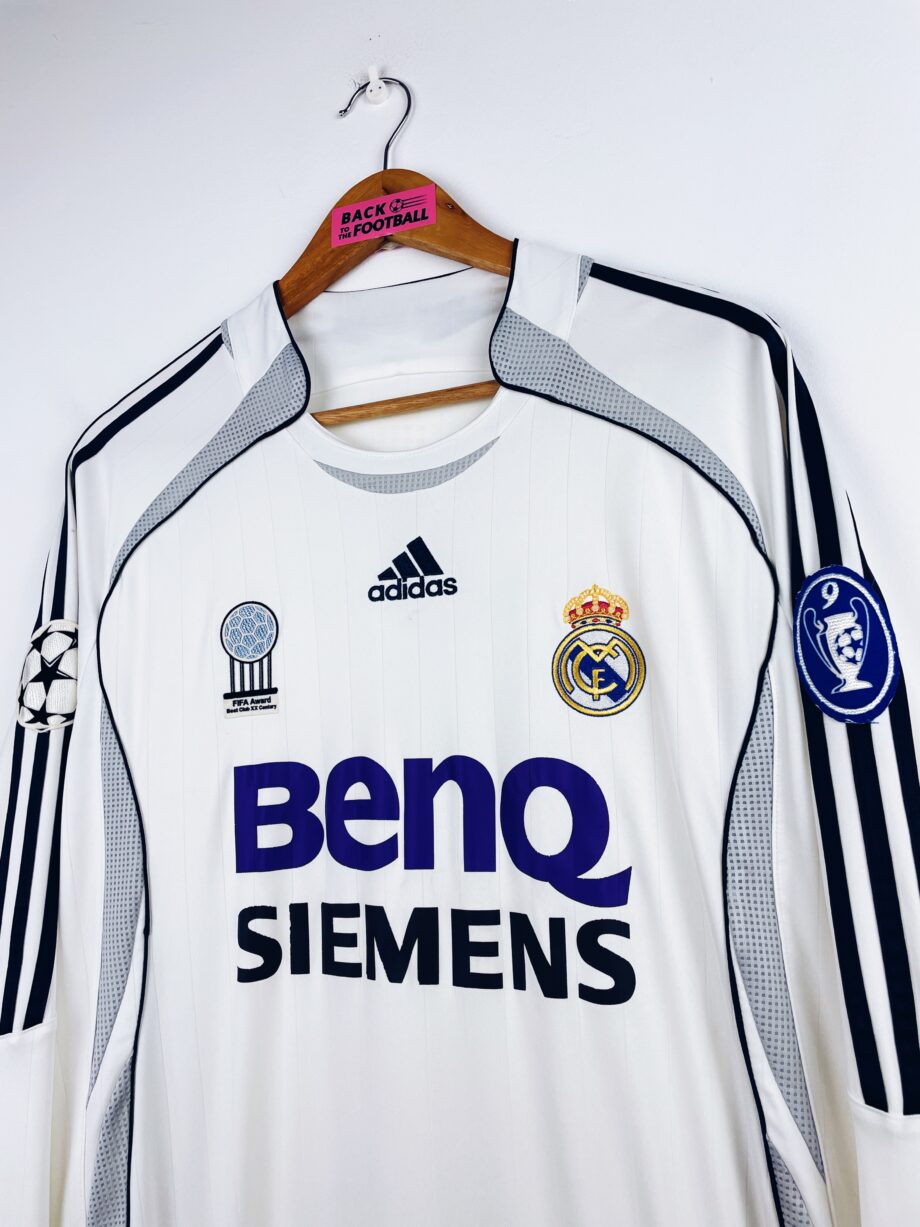 maillot vintage domicile Real Madrid 2006/2007 manches longues