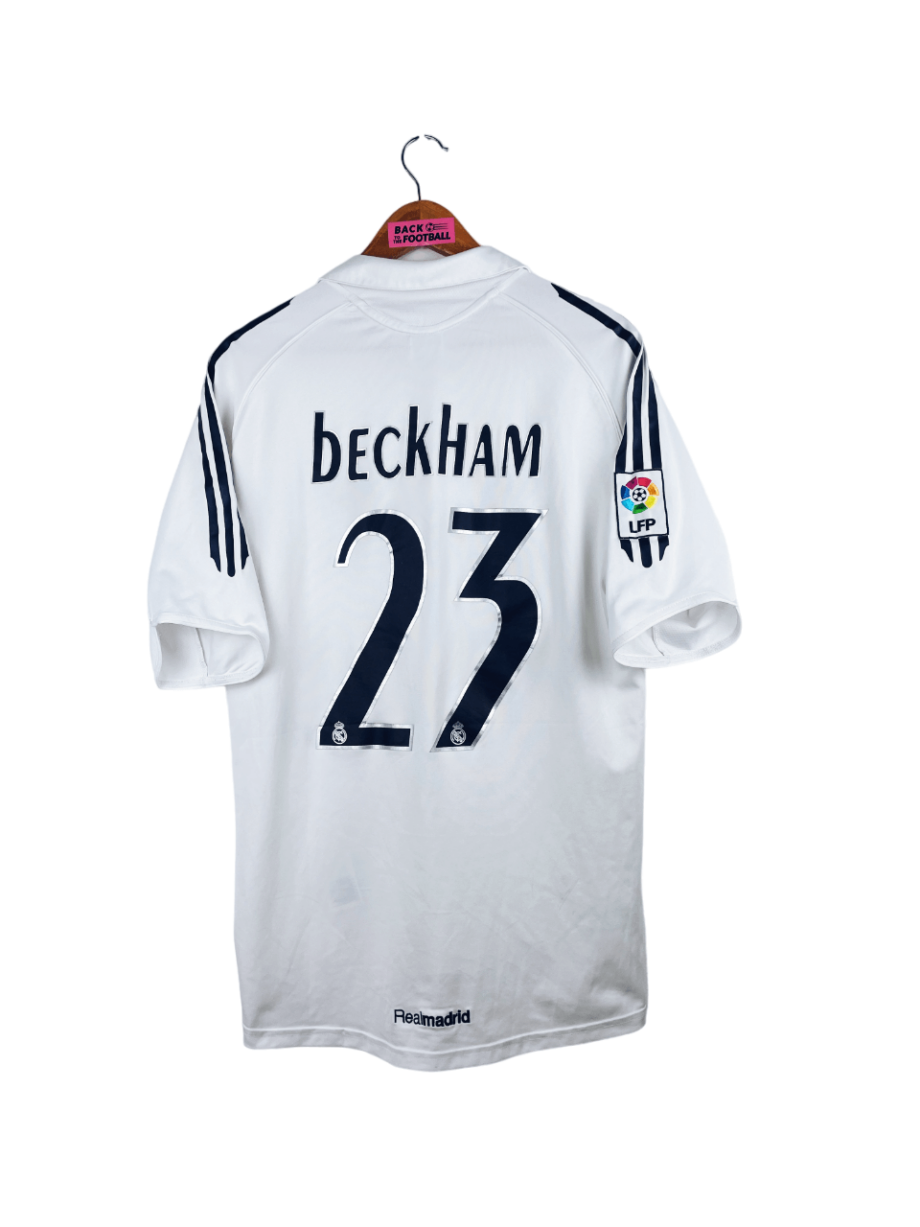 maillot vintage domicile Real Madrid 2005/2006 floqué Beckham #23