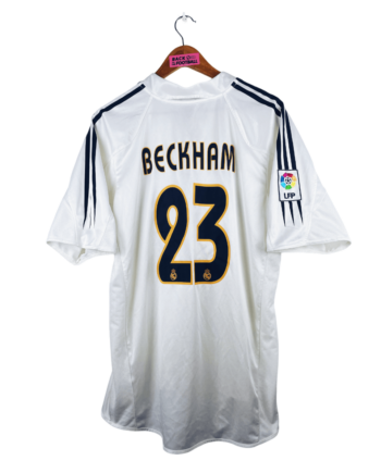 maillot vintage domicile Real Madrid 2004/2005 floqué Beckham #23